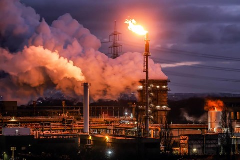 Bottrop, North Rhine-Westphalia, Germany, The Prosper coking plant is one of three operating coking