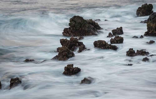 Lava beach, Playa de San Juan, Tenerife, Canary Islands, Spain, Europe
