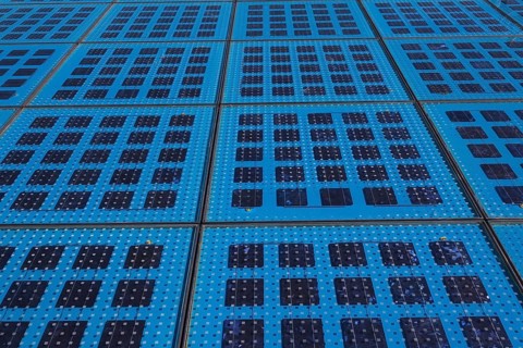 Monument or Greeting to the Sun solar panels installation by Nikola Basic, Zadar, Croatia, Europe
