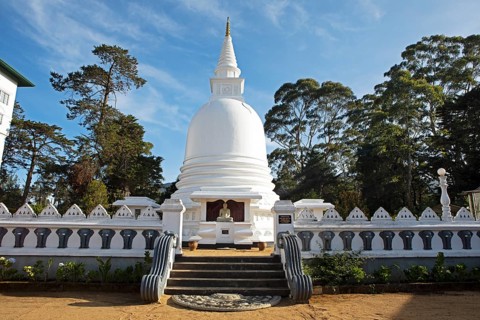 Chayathi Stupa at the International Buddhist Centre Temple, Nuwara Eliya, Central Province, Sri