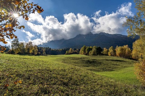 The landscape of the Valsugana Valley near Vattaro, Trentino, Italy, Europe