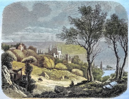 Alupk, a town of the Crimean Peninsula in 1882, in Ukraine, Historical, digitally restored
