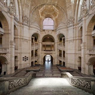 Neues Rathaus, interior view, Wilhelminian palace-like magnificent building in eclectic style,