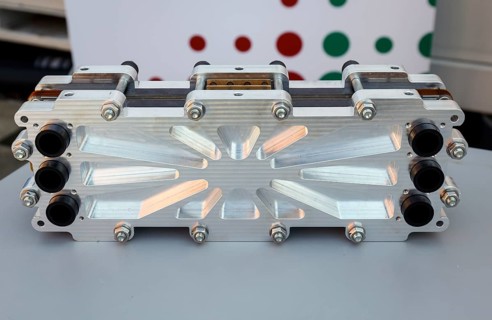 Duisburg, North Rhine-Westphalia, Germany - Fuel cell, ZBT Centre for Fuel Cell Technology