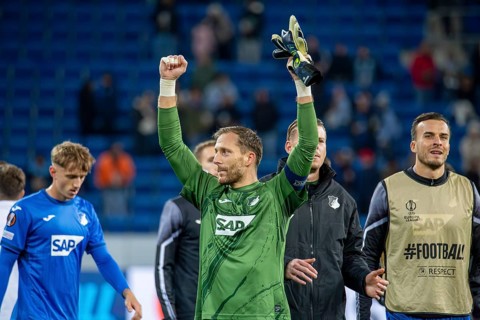 Football UEFA Europa League, 2024/25 season, matchday 2: TSG Hoffenheim v Dynamo Kiev. Great joy