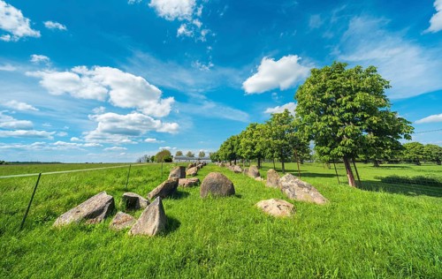 The megalithic tomb of Gehrden, Neolithic megalithic burial site, Zerbst (Anhalt), Saxony-Anhalt,