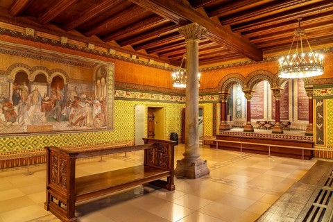 The Singers' Hall at Wartburg Castle in Eisenach, Thuringia, Germany, Europe