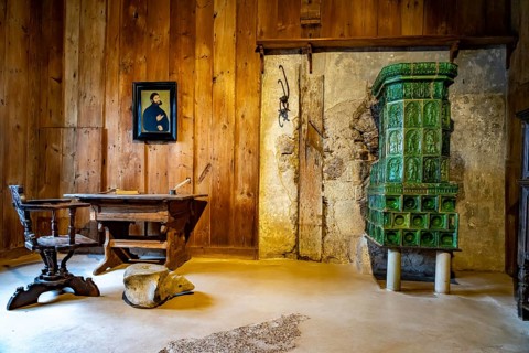 The Luther Room in the Wartburg Castle in Eisenach, Thuringia, Germany, Europe