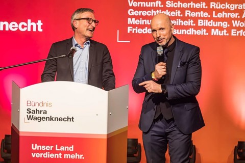 Thomas Geisel, MEP (left) and Steffen Quasebarth, BSW, Vice President of the State Parliament of