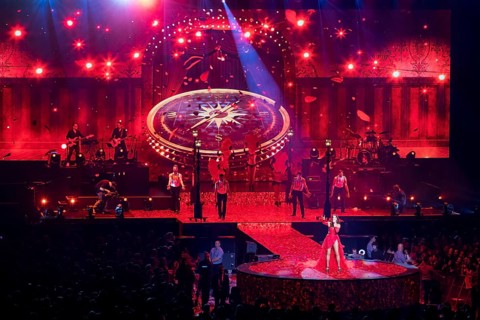 Andrea Berg live at Party, Hits, Emotions - The Tour 2025 at the Berlin Uber Arena on 15 February