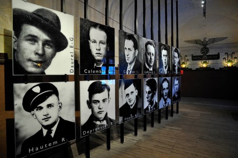 Pictures of political prisoners at Fort Breendonk, Belgium, Europe