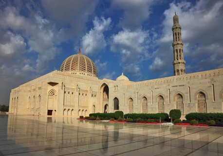 The Great Sultan Qabus Mosque in Muscat is the main mosque in Oman. It is considered one of the