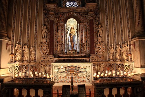 City of Monreale, in the Cathedral of Santa Maria Nuova, Unesco World Heritage Site, Sicily, Italy,