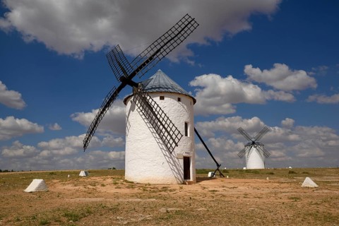 Windmills, Campo de Criptana, Province of Ciudad Real, Castilla-La Mancha, Spain, Europe