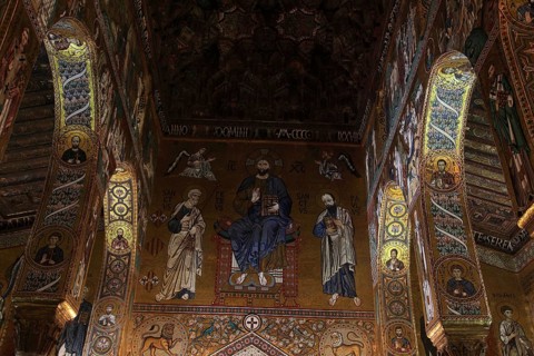 City of Palermo, Palazzo Reale, Royal Palace, also called Palazzo dei Normanni or Norman Palace, in