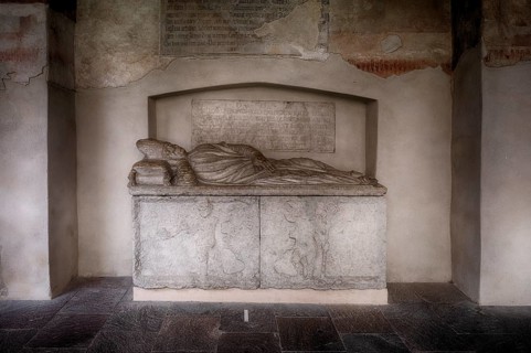 Sarcophagus of Prince Bishop Fuchs von Fuchsberg, cloister, Cathedral of the Assumption of the