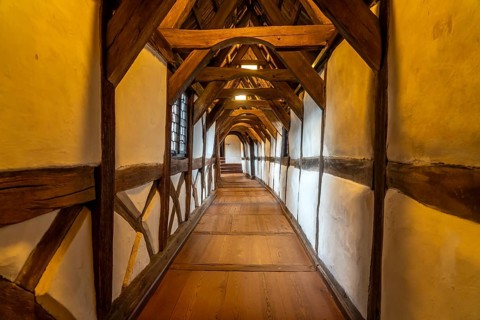 St Margaret's Corridor at Wartburg Castle, UNESCO World Heritage Site in Eisenach, Thuringia,