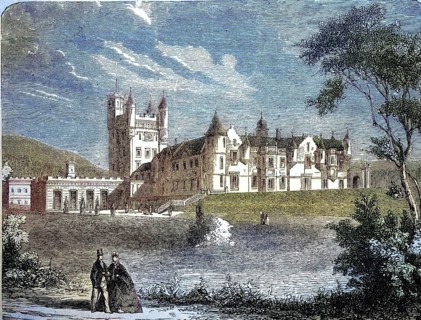 Balmoral Castle, summer residence of Queen Victoria of Great Britain, 1878 / Balmoral Castle,