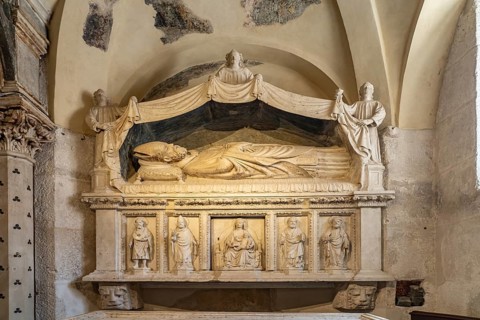 Altar of St Domnius in the interior of the Cathedral of St Domnius in Split, Croatia, Europe