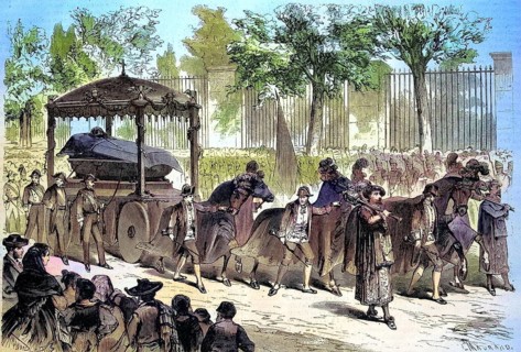 Funeral of Ramon Maria Narvaez Campos (4 August 1800 - 23 April 1868), Duke of Valencia since 1844,