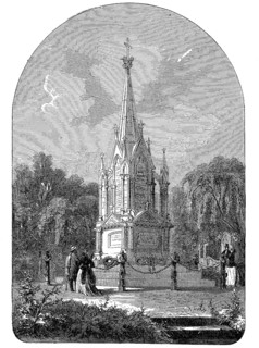 Monument in the arboretum to the Hanoverians killed in the Battle of Langensalza on 27 June 1866