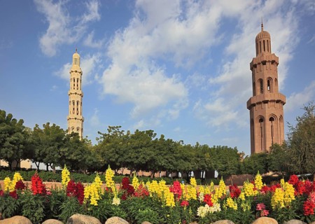 The Great Sultan Qabus Mosque in Muscat is the main mosque in Oman. It is considered one of the