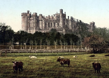 Arundel Castle, a castle in the village of Arundel in the county of West Sussex, England,