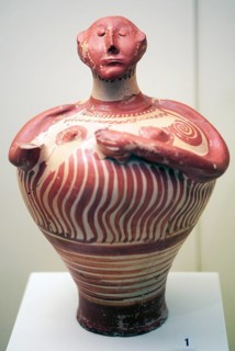 Ancient find in Mycenae, Greek archaeological site, Argolis, Peloponnese, Greece, Europe