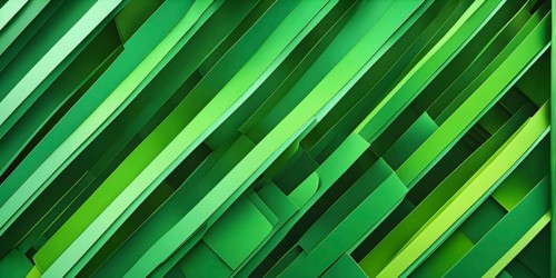 Abstract rendering of organic grid structure in a complex pattern in green color, AI generated