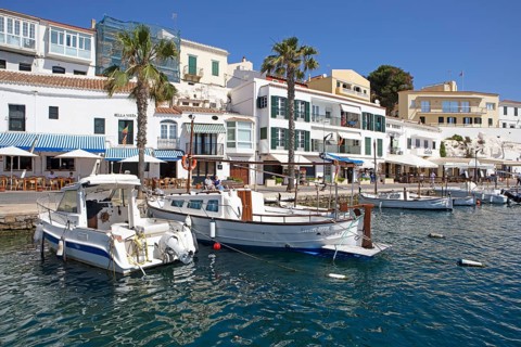 Calesfonts fishing port, Es Castell, Mao, Mahon, Menorca, Spain, Europe