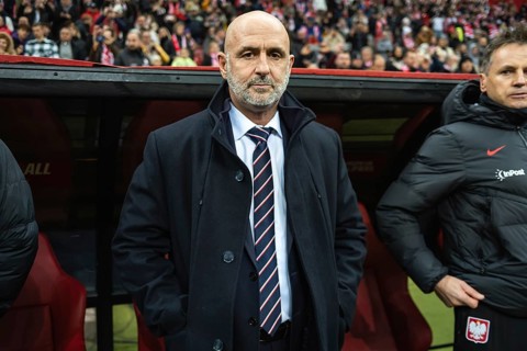 WARSAW, POLAND - NOVEMBER 17, 2023: Qualifications for UEFA Euro 2024. Match Poland - Czech