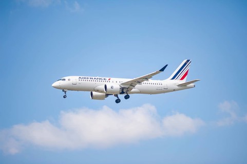 02/06/2024, Berlin, Germany, Europe, An Air France Airbus A220-300 passenger aircraft with the