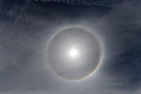 Nature, ring halo, atmospheric phenomenon, Province of Quebec, Canada, North America