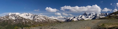 Pic de Rochebrune, mountain peak, Italian-French Alps, Sestriere, Piedmont, Italy, Europe