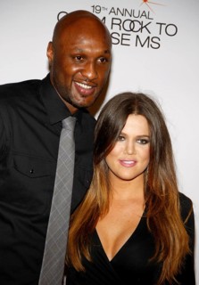 Lamar Odom and Khloe Kardashian at the 19th Annual Race To Erase MS held at the Hyatt Regency