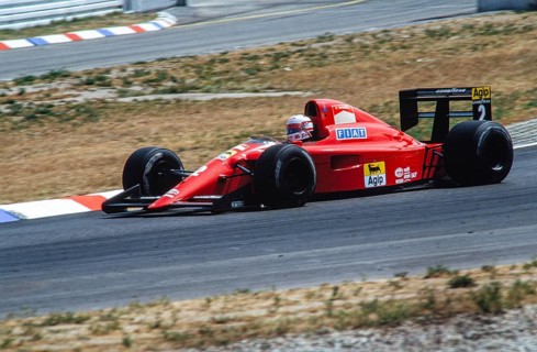 Racing driver Nigel Mansell, Formula 1, Scuderia Ferrari, Ferrari 641, engine 3.5 V12, German Grand