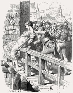 Lynch law of a infanticide, Middle Ages