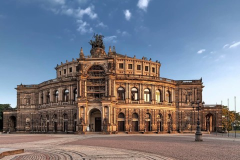 Semper Opera from outside in Dresden