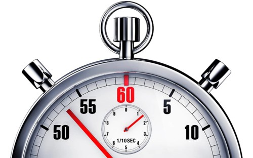 High resolution rendering of a stop watch
