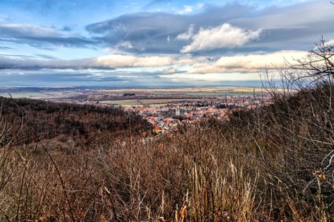 View from Försterblick over Gernrode in the Harz Mountains