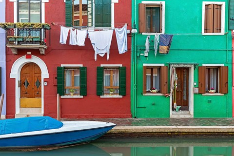 House in Burano, Venice after flooding
