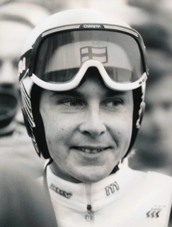 World Cup, Ski jumping, Ski jumper, Matti Nykänen (FIN), portrait, at a ski jumping competition,