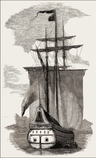 São Gabriel, the Flagship of Vasco da Gama, c. 1460s – 1524, Portuguese explorer, digitally edited