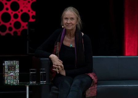 FRANKFURT AM MAIN, Germany, October 21 2023: Cornelia Funke (*1958, German author) at the 75th