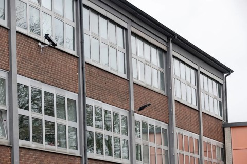 Facade of an office building from the 60s