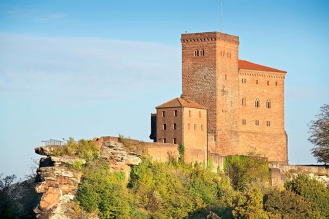 Trifels Castle, Annweiler am Trifels, Palatinate Forest, Rhineland-Palatinate, Palatinate, Germany,