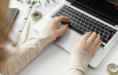 Young writer taking notes. Resolution and high quality beautiful photo