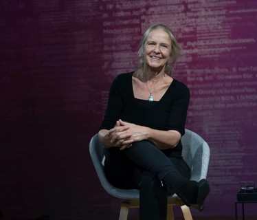 FRANKFURT AM MAIN, Germany, October 21 2023: Cornelia Funke (*1958, German author) at the 75th