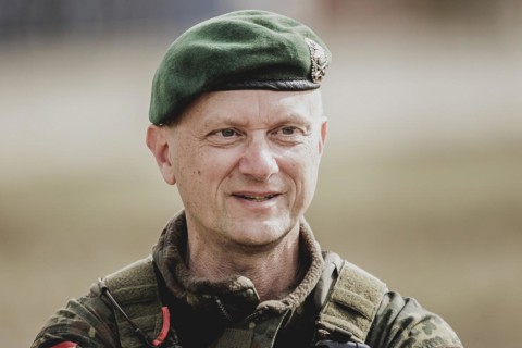 Brigadier General Alexander Krone, Commander NATO Response Force Land Brigade, photographed during