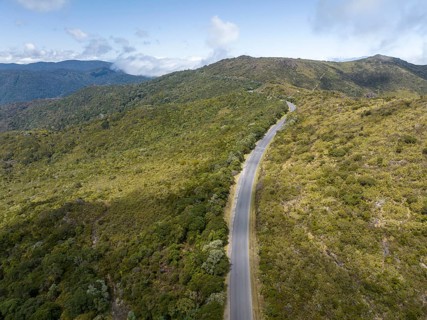 Aerial view, Cerro de la Muerte, Highlands, Tapantí National Park, Cartago Province, Paraíso, Costa